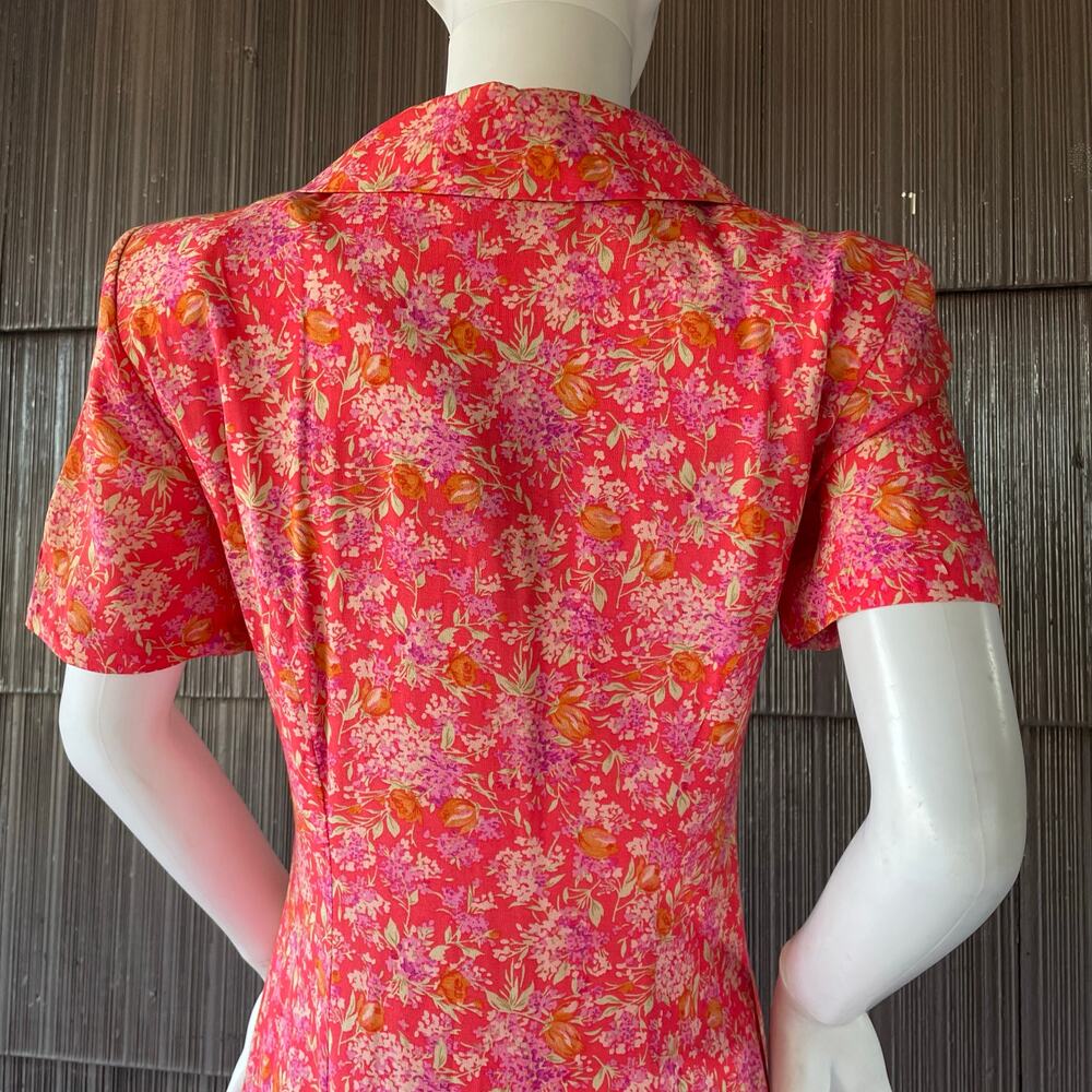 ð¥Vintage Dressbarn Floral Whimsy Cottagecore Coastal Flowy Feminine Maxi Dress - Picture 7 of 16